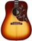 Gibson Hummingbird Studio Acoustic Electric Rosewood Burst with Case Body Angled View
